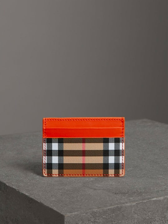 Checkered Vintage Card Case